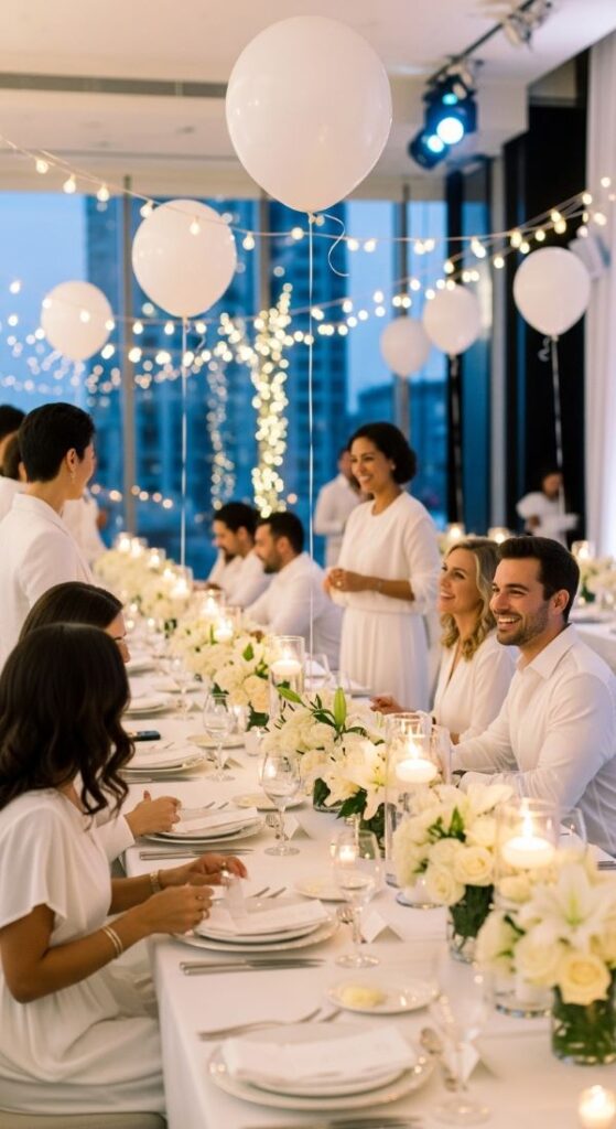 All-White Themed Celebration