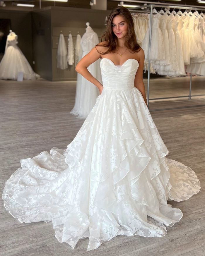 Drop Waist with Layered Organza Skirt