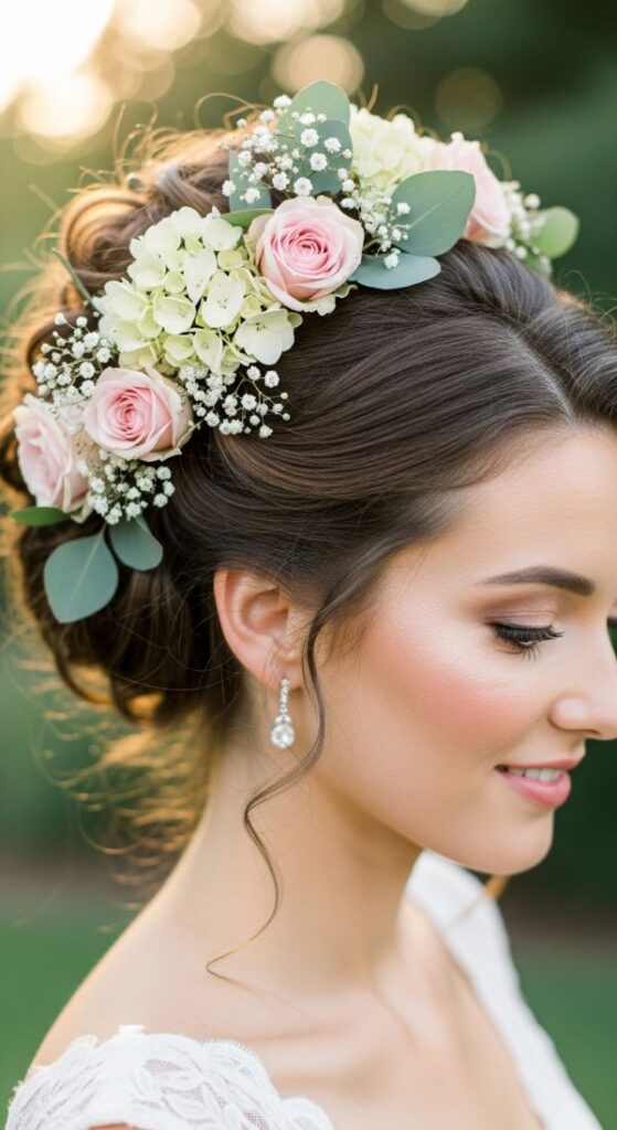Floral Accent Updo