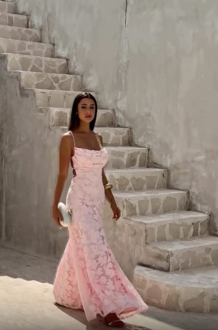 Flowy Maxi Dress in Blush