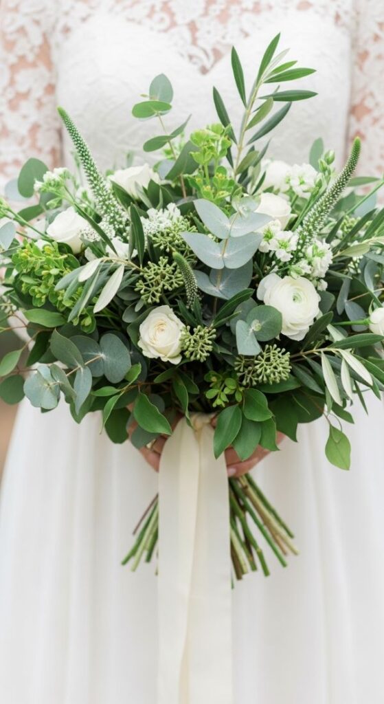 Greenery-Heavy Minimal Bouquet