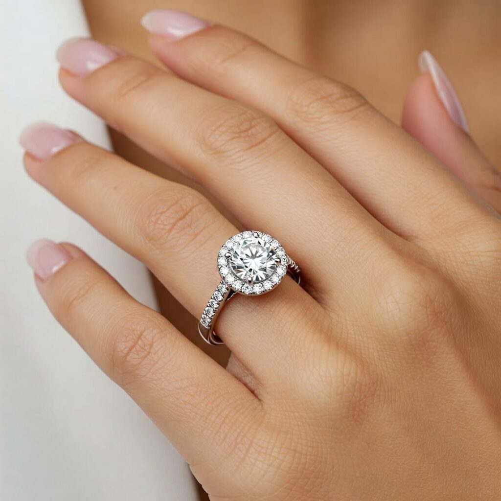 Halo Diamond Ring Style