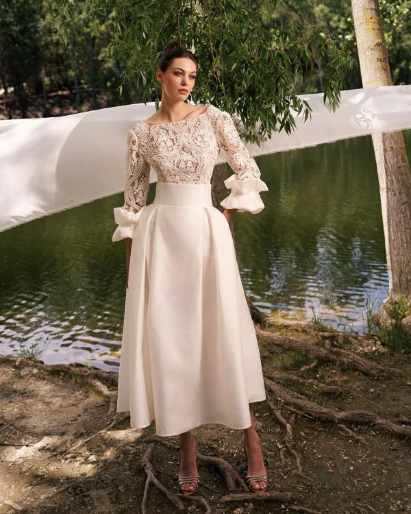 Lace Detail Midi Dress