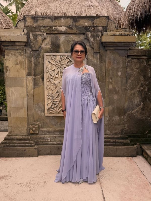 Lavender Chiffon Dress