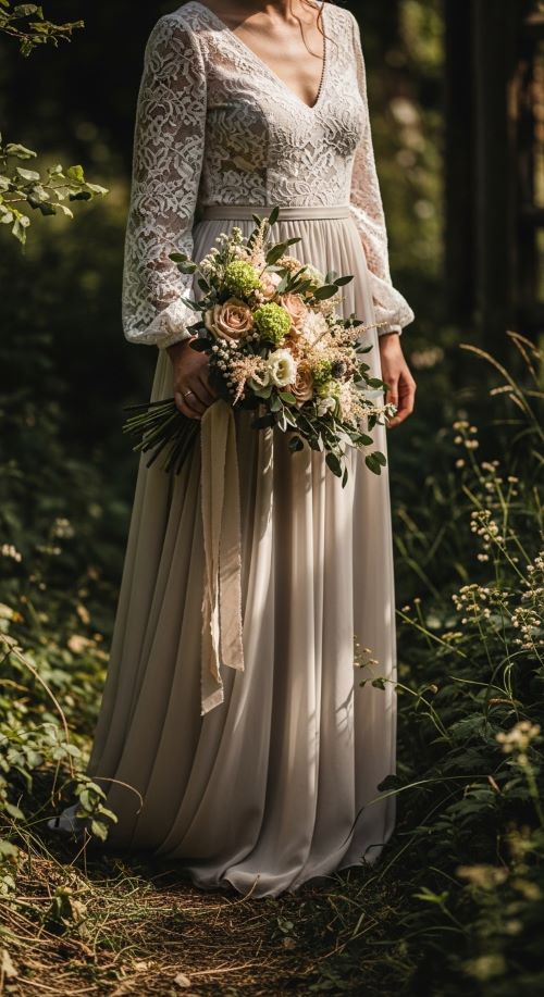 Neutral Tone Wild Garden Bouquet