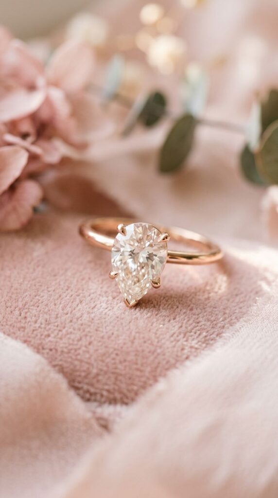 Pear Shaped Romantic Ring