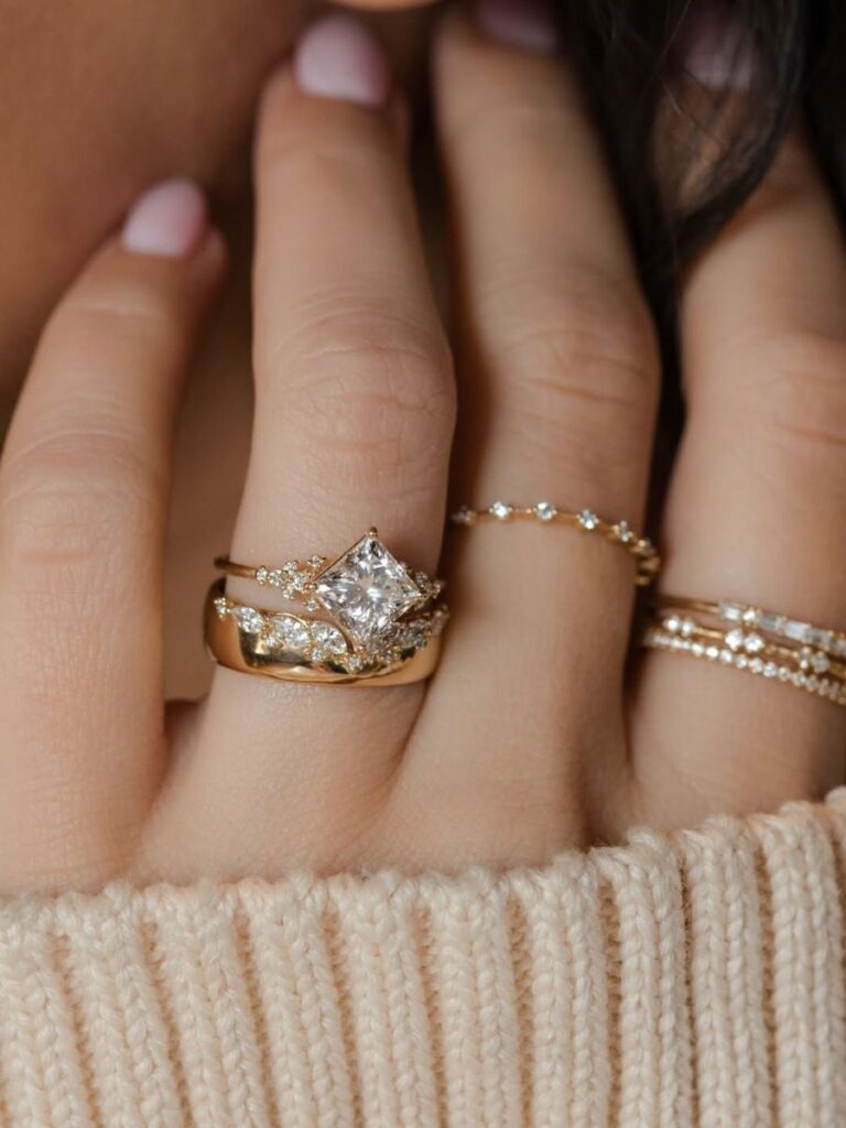 Princess Cut Minimal Ring