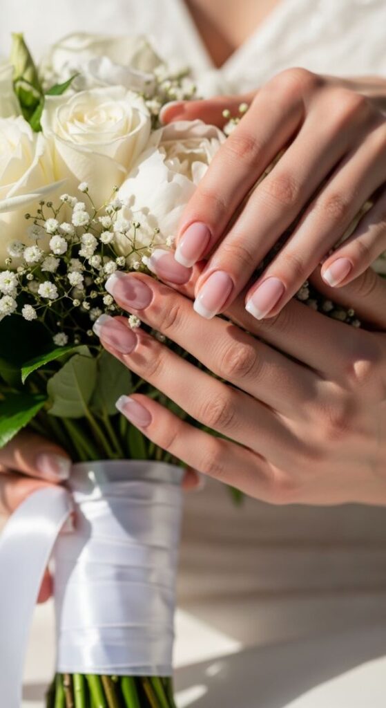 Soft Pink Sheer Gloss Nails