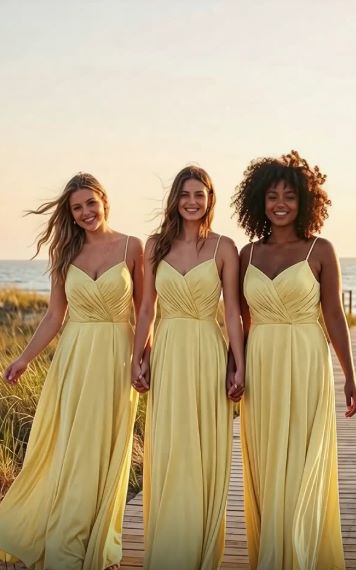 Soft Yellow Tea Dress