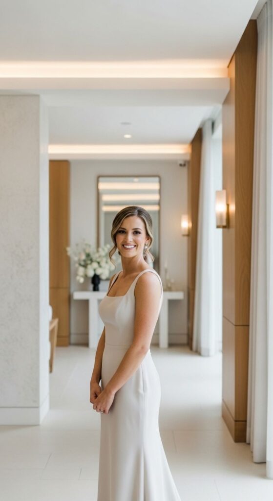 Square Neck Classic Dresses