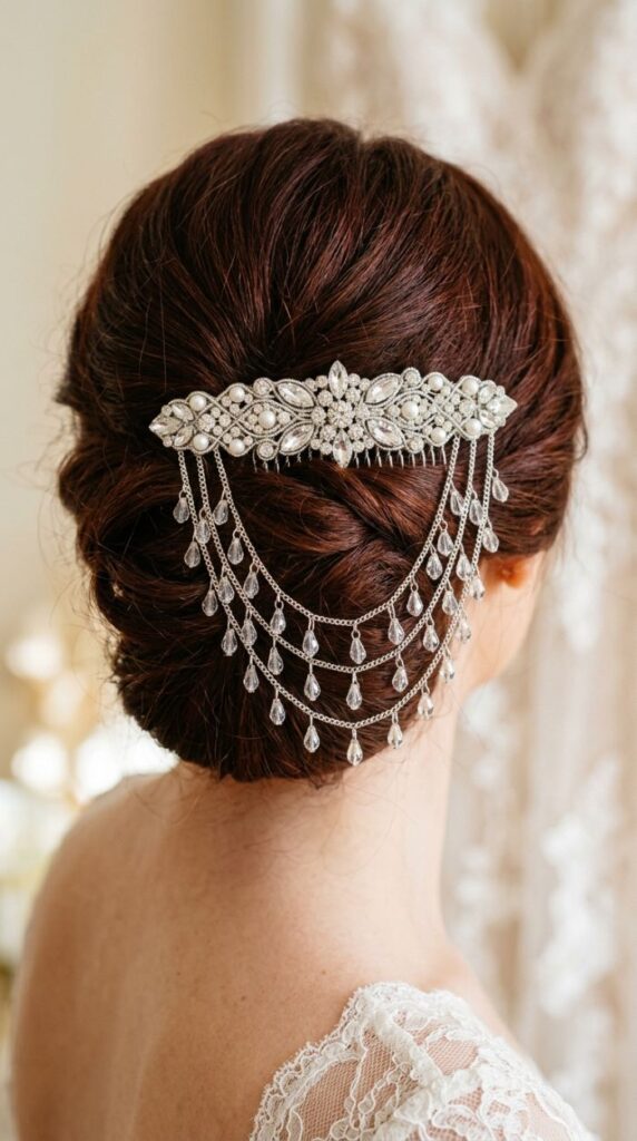 Beaded Chandelier Hair Comb