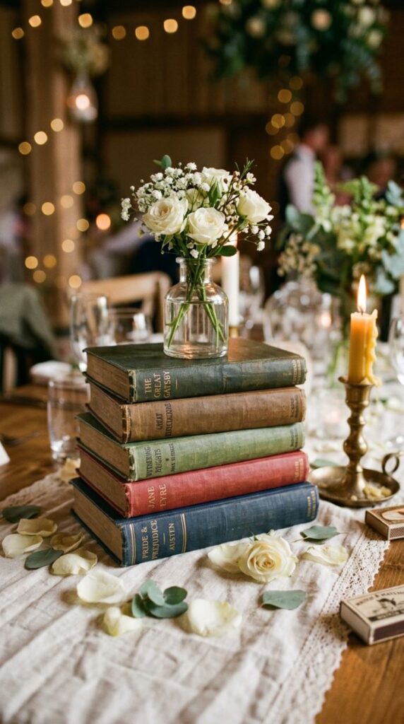 Book Stack Centrepiece
