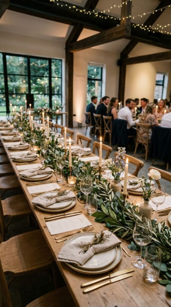 Candle and Greenery Minimal Tables