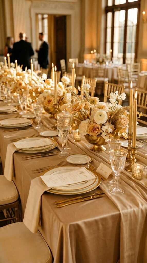 Champagne and Warm Gold (Monochromatic)