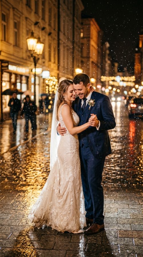 Dancing Together Under Streetlights