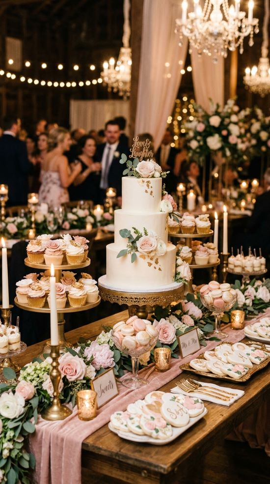 Dessert Table Wedding Cake Display