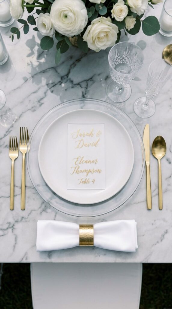 Elegant Acrylic and Perspex Place Setting
