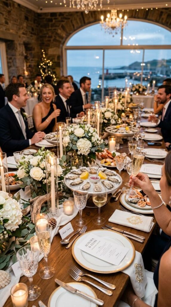 Elegant Seafood Dinner Reception