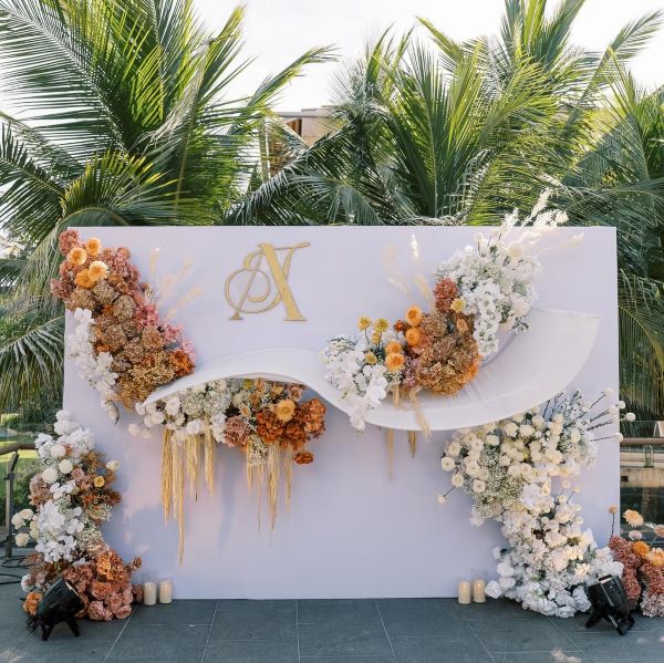 Floral Photo Booth Wall
