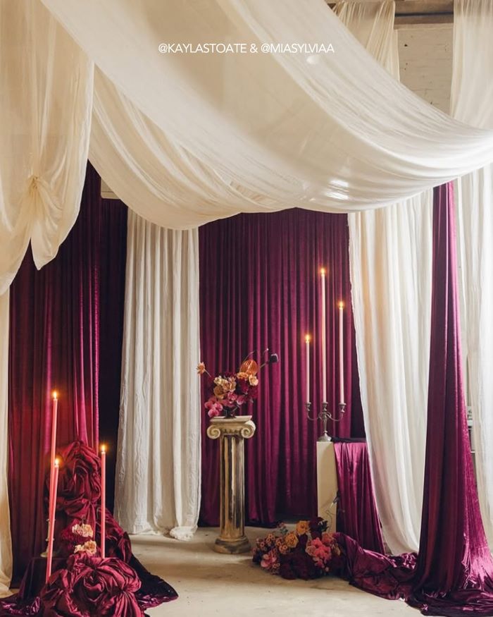Flowing Fabric Backdrops