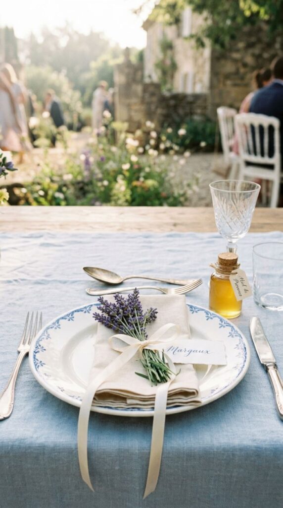 French Countryside Lavender Place Setting