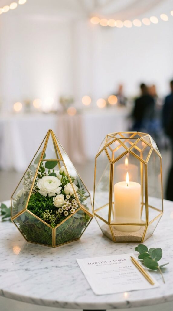 Geometric Terrarium Centrepiece