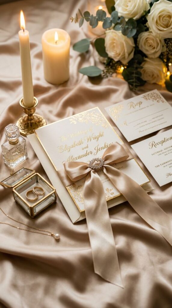 Gold Foil Glam Invitations