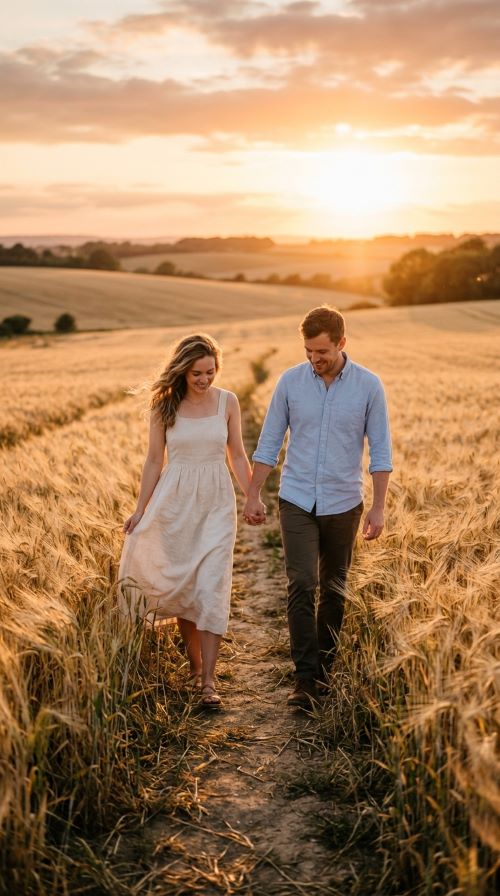 Golden Hour Field Walk