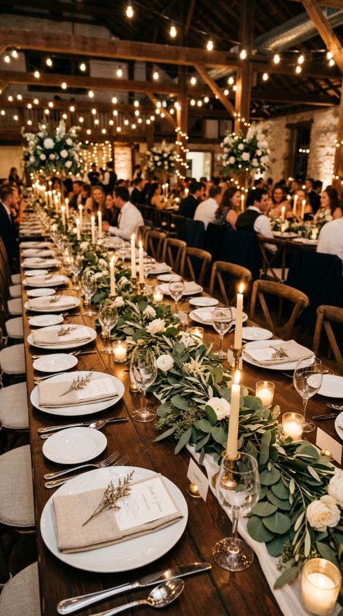 Greenery Garland Centerpieces