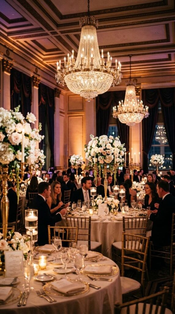 Luxury Ballroom Dinner Reception