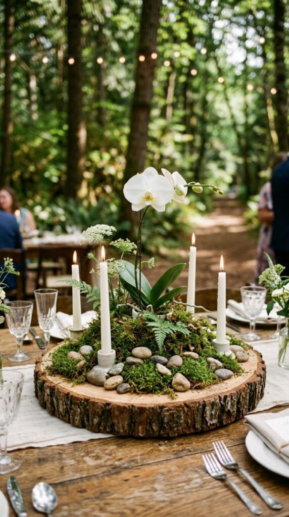 Moss and Stone Centrepiece