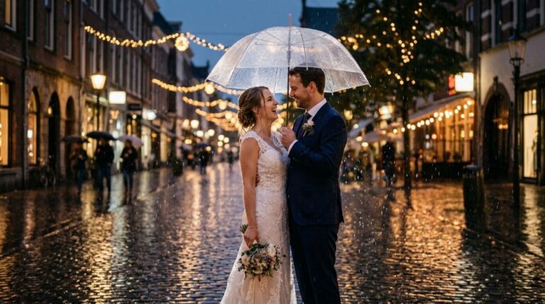 Rainy Wedding Photos