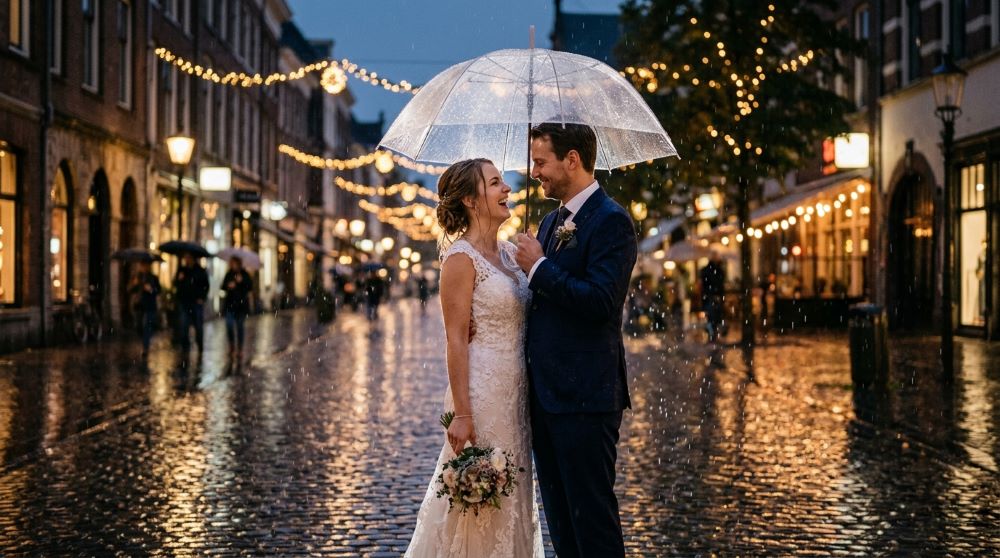 Rainy Wedding Photos