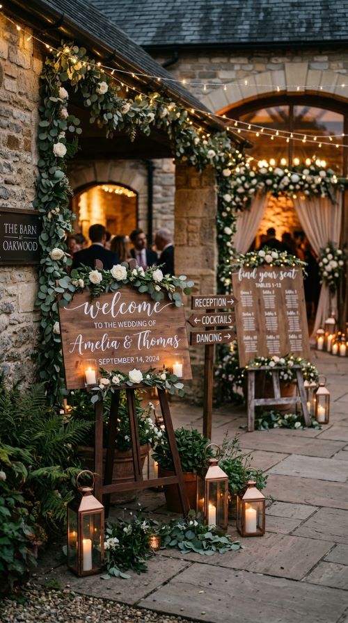 Rustic Wooden Sign Displays