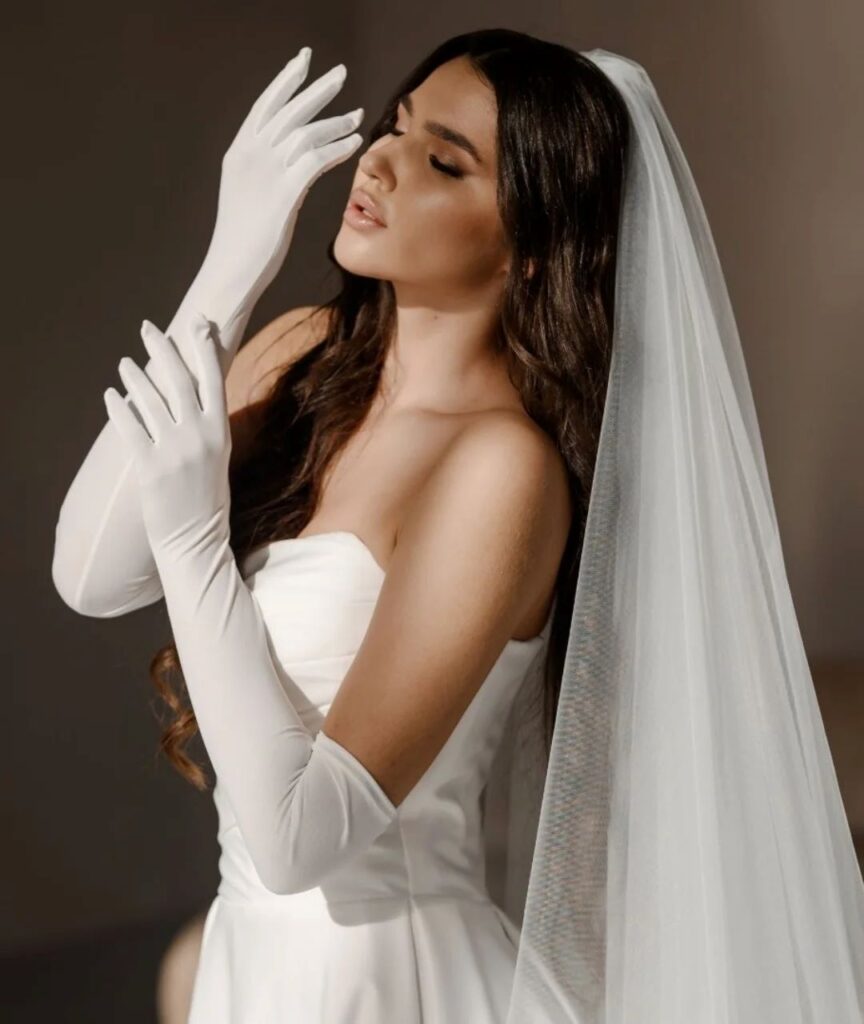 Silk Opera Wedding Gloves
