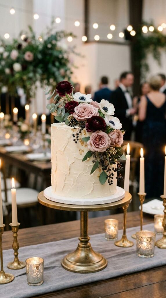 Single-Tier Statement Wedding Cake