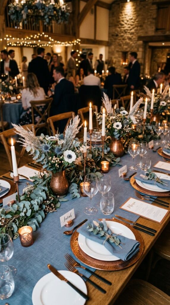 Slate Blue and Copper