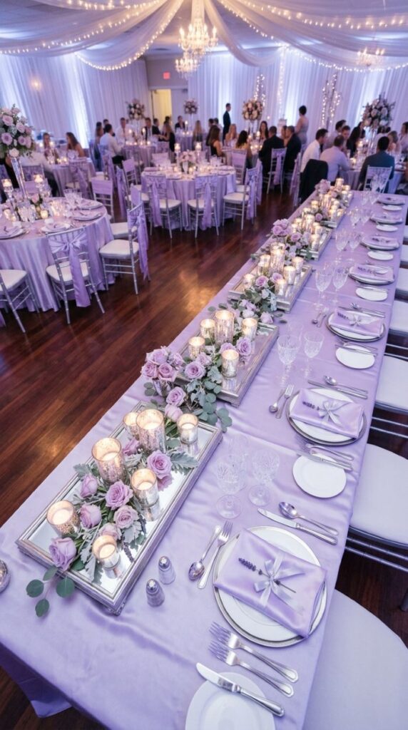 Soft Lavender and Silver
