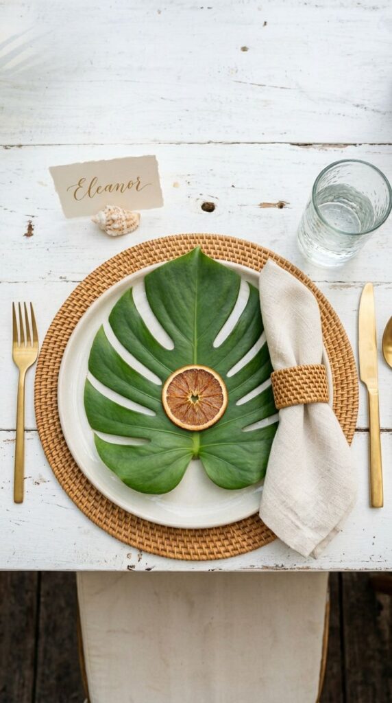 Tropical Destination-Inspired Place Setting