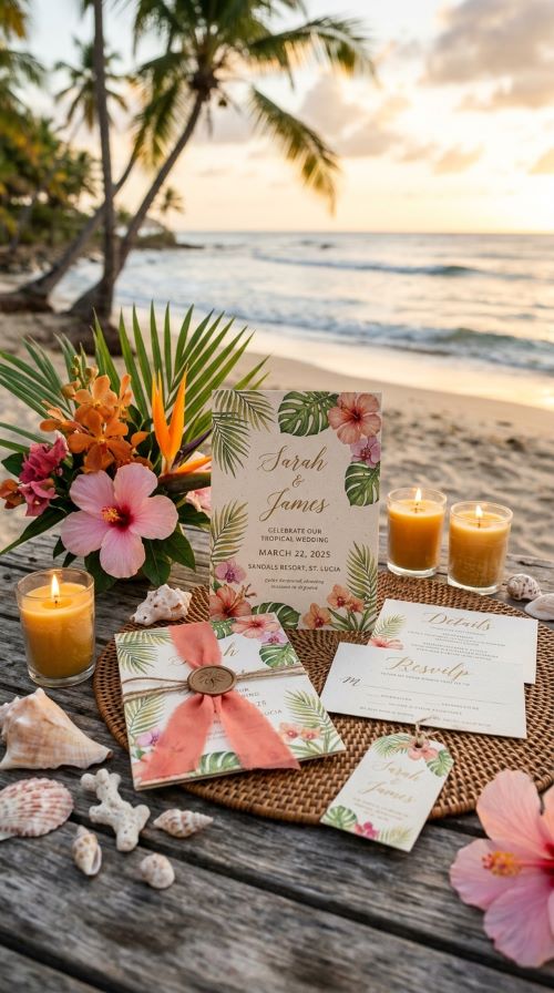Tropical Paradise Invitations