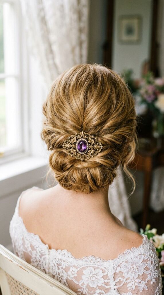Vintage Brooch Hair Pin