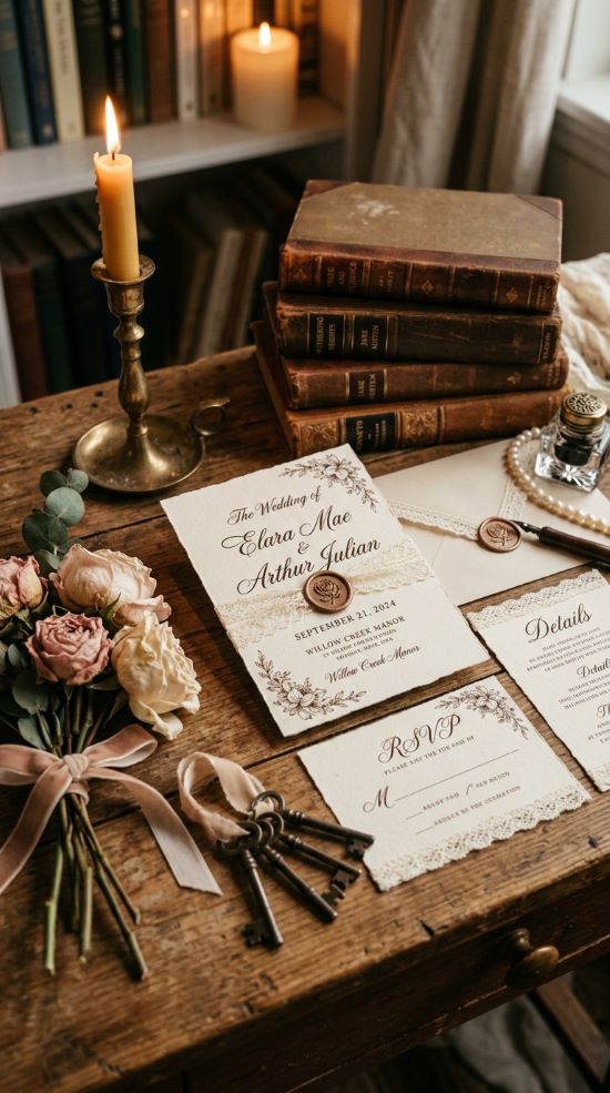 Vintage Lace Invitation Designs