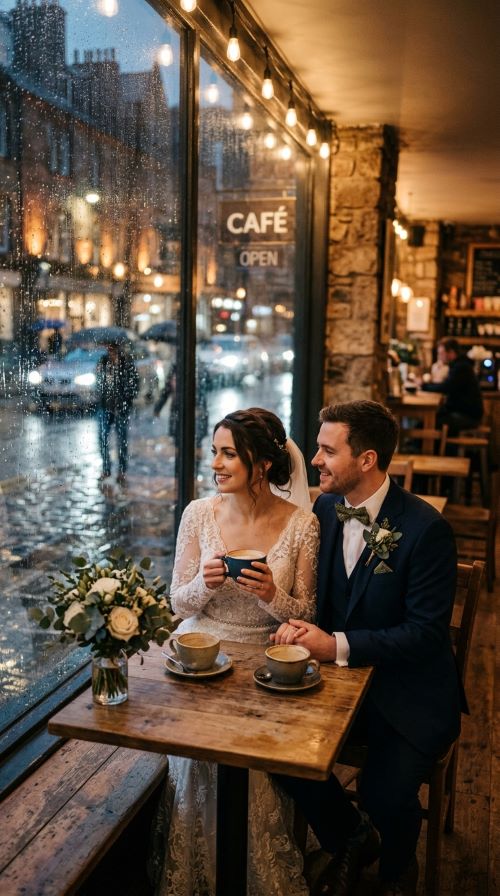 Watching Rain From a Cozy Café Window