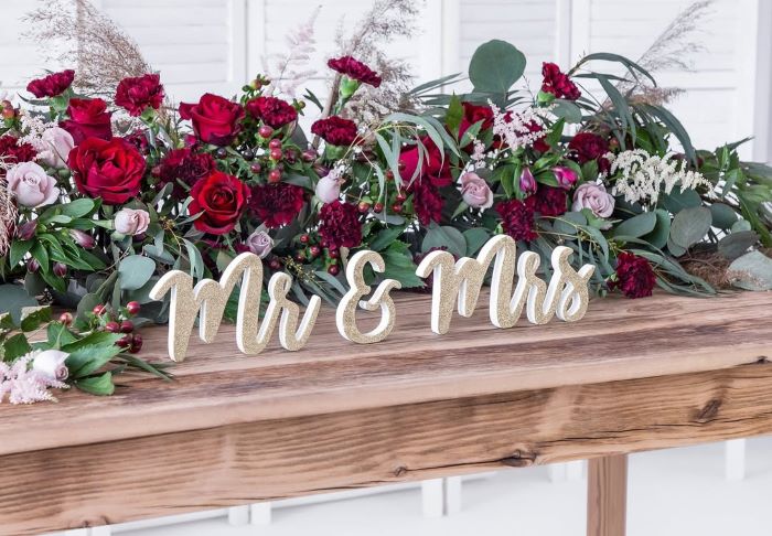 Wooden Signage with Handwritten Fonts
