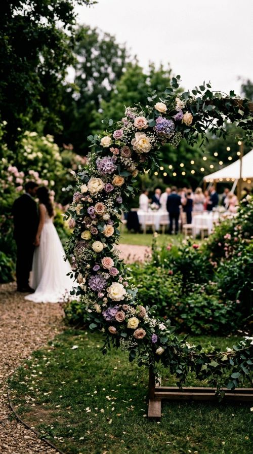 A Floral Hoop Backdrop for Photos