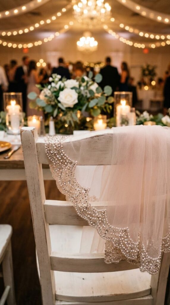 Beaded Edge Veil for Subtle Sparkle