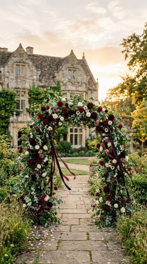 Dramatic Floral Arch