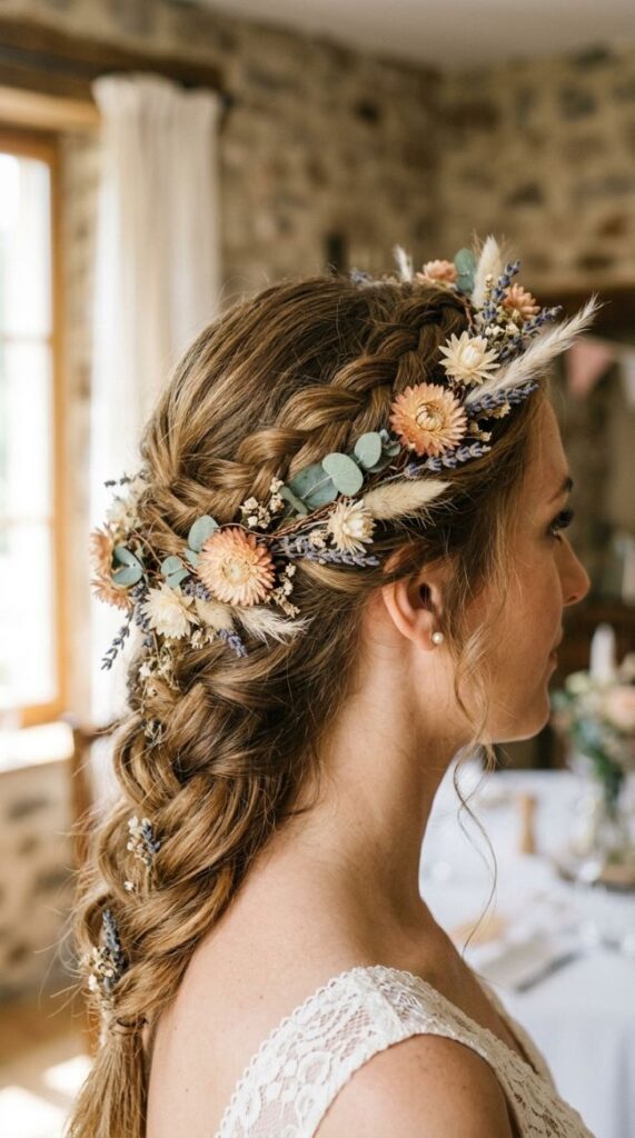 Dried Flower Bridal Crown