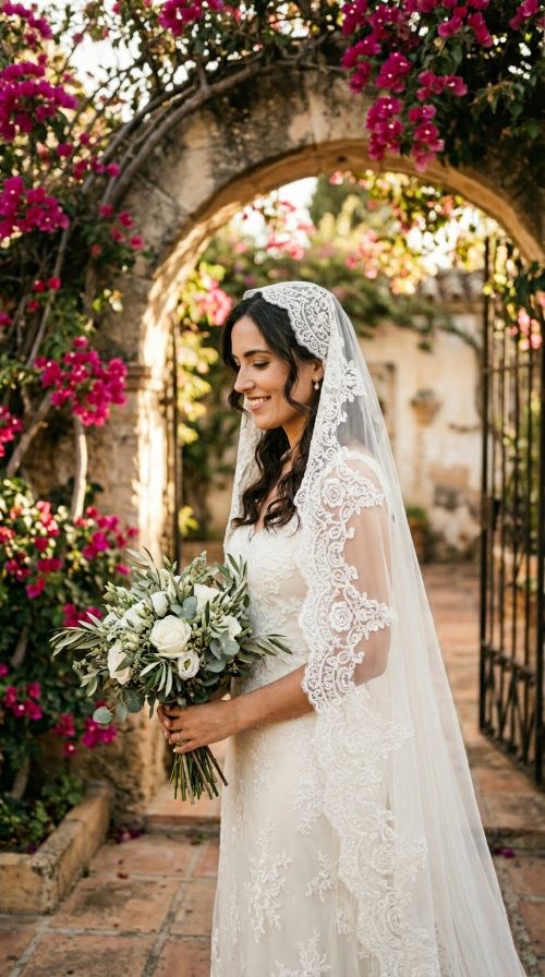 Mantilla Veil for Spanish-Inspired Beauty