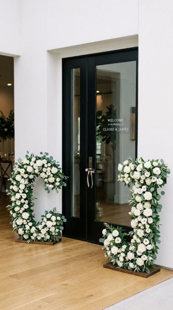 Monogram Letters at the Entrance
